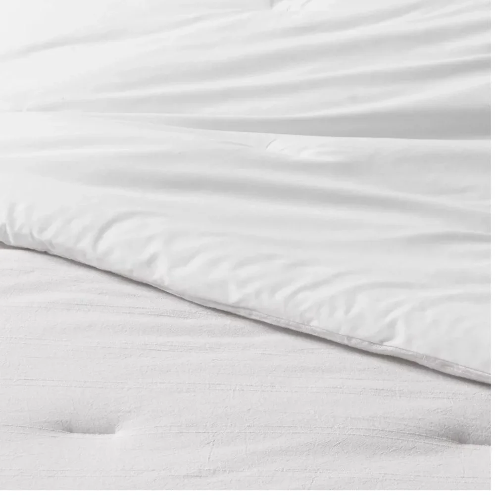 NWT Simple Woven Stripe 100% cotton Cover Comforter & Sham Set